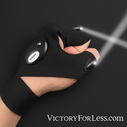 Fingerless LED Glove for Outdoors