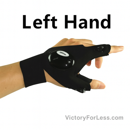 Fingerless LED Glove for Outdoors