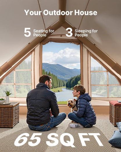 Inflatable Camping Tent 300D Oxford with Pump