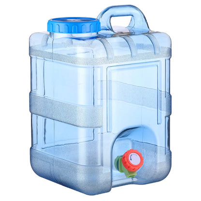 7.5/10/15L Large Capacity Pure Water Buckets Container With Faucet Portable Driving Water Tanks Emergency Water Storage