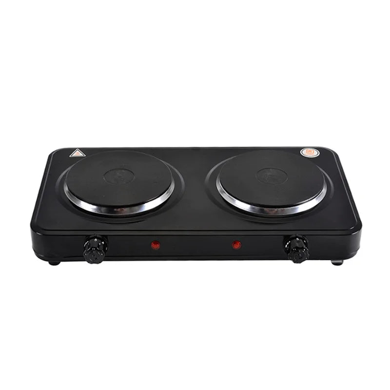 [EU Stock] 1000W/2000W electric stove portable kitchen hob, 5 level adjustable thermostat,Anti-Slip Mat electric stove
