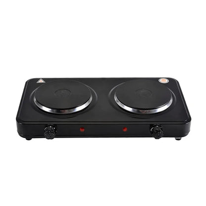 [EU Stock] 1000W/2000W electric stove portable kitchen hob, 5 level adjustable thermostat,Anti-Slip Mat electric stove