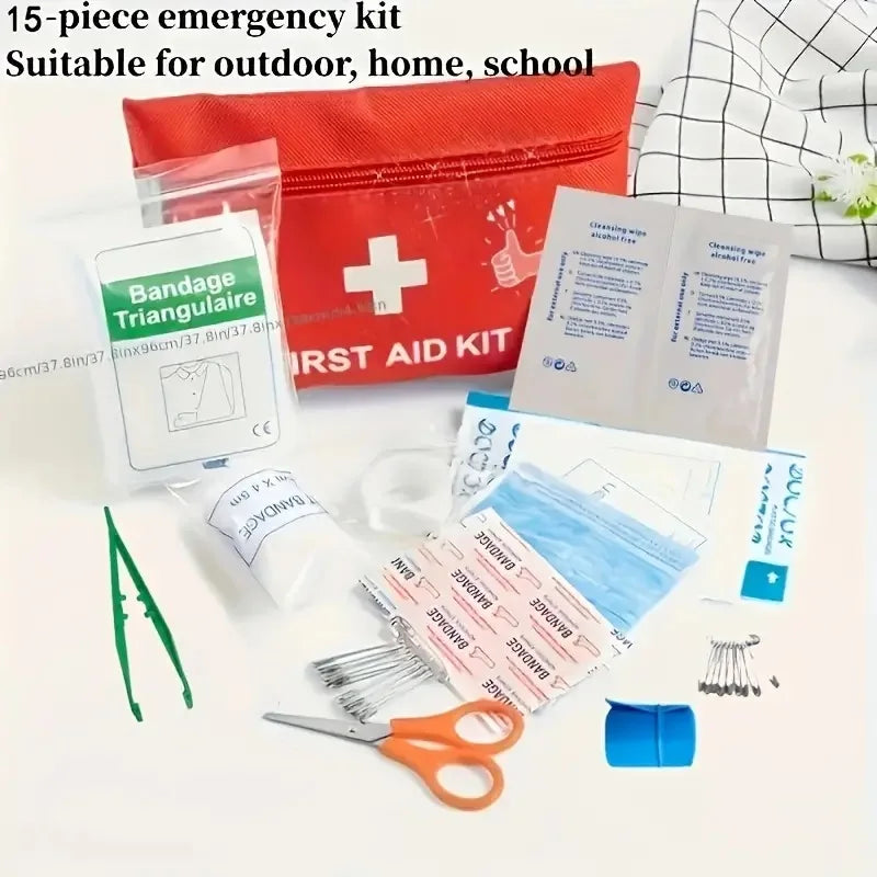 Car First Aid Kits 275Pcs Survival Gear Home Travel Size Small Emergency Kit Tactical Hiking EVA Camping Essentials Backpack Sports Office Boat Urgent Accident