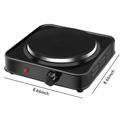 [EU Stock] 1000W/2000W electric stove portable kitchen hob, 5 level adjustable thermostat,Anti-Slip Mat electric stove