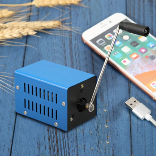 Outdoor 20W Multi-function Portable Manual Crank Generator USB Charging Hand Crank Generator Emergency Survival Power Supply