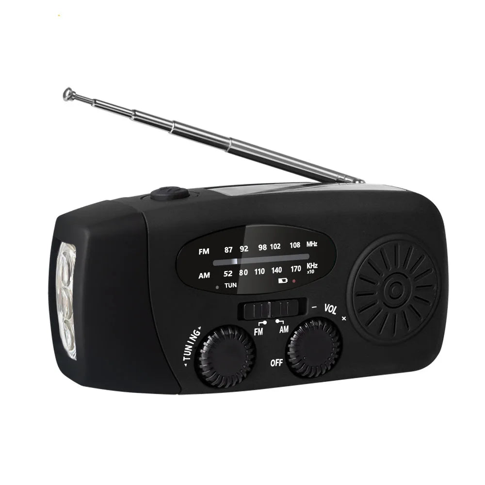 Car Portable Disaster Prevention Multifunctional Radio Emergency Radio Hand cranked Generator for Mobile Phone Charging