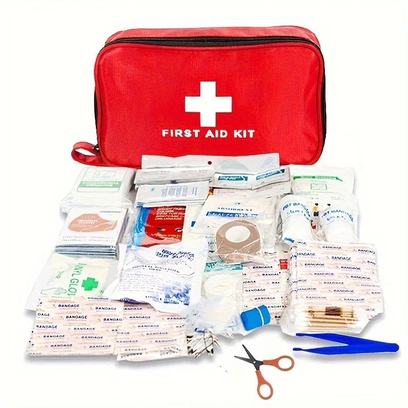 Car First Aid Kits 275Pcs Survival Gear Home Travel Size Small Emergency Kit Tactical Hiking EVA Camping Essentials Backpack Sports Office Boat Urgent Accident