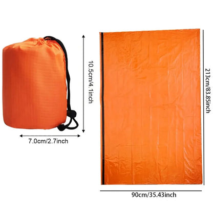 Emergency Sleeping Bag Ultra Waterproof Mylar Thermal Blankets Lightweight Survival Sleeping Bag Keep Warm for Camping Hiking