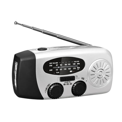 Multifunctional Portable Hand Crank Power Generation Emergency Radio Solar Disaster Prevention FM AM WB NOAA Power Bank