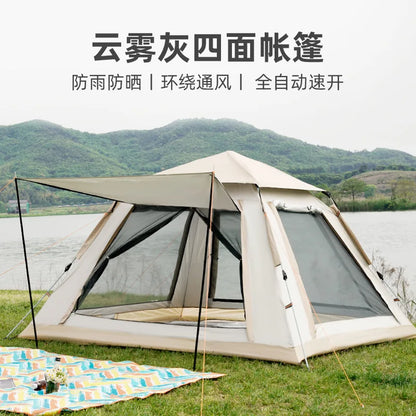 Automatic Pop-Up Tent for 4 Persons – Quick Setup Camping Shelter