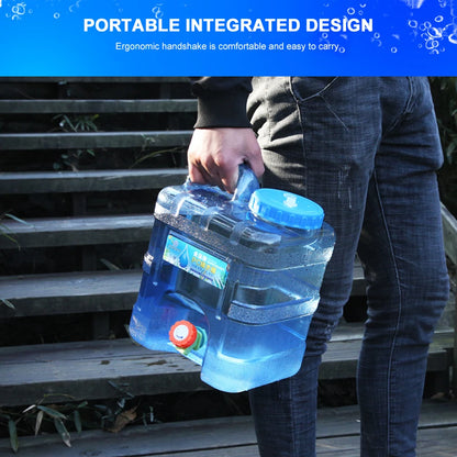 7.5/10/15L Large Capacity Pure Water Buckets Container With Faucet Portable Driving Water Tanks Emergency Water Storage